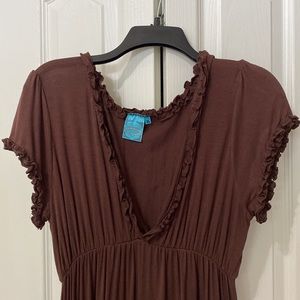 Cowgirl Hardware brown dress